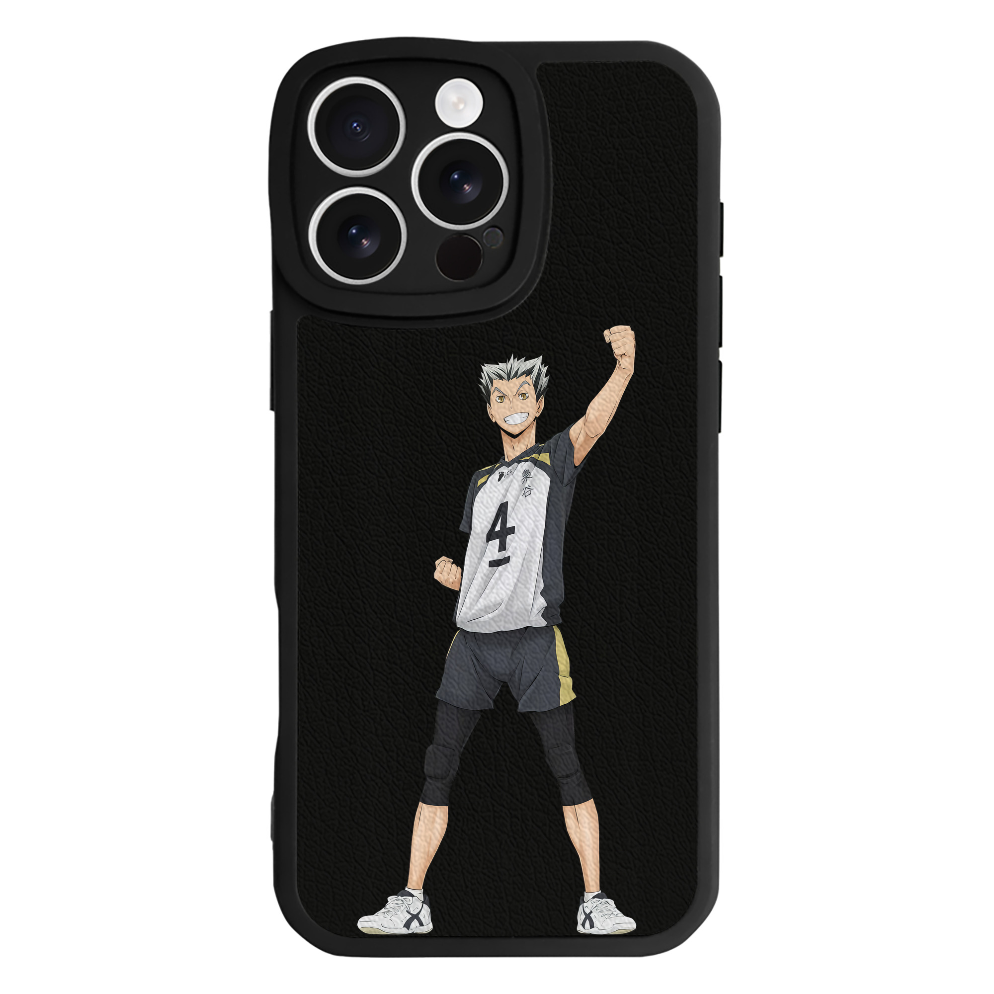 （画像用） ハイキュー!! Haikyu!! 【iPhone 16シリーズ対応】シリコンスマホケース（レザー調） 材質：シリコン